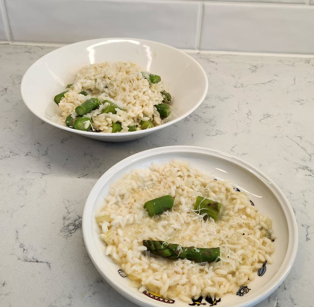 Parsa-vuohenjuusto risotto