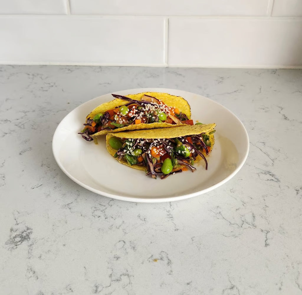 Aasialaiset Edamame-Tacot