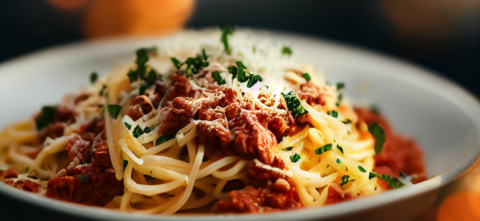 Pasta Bolognese linsseillä