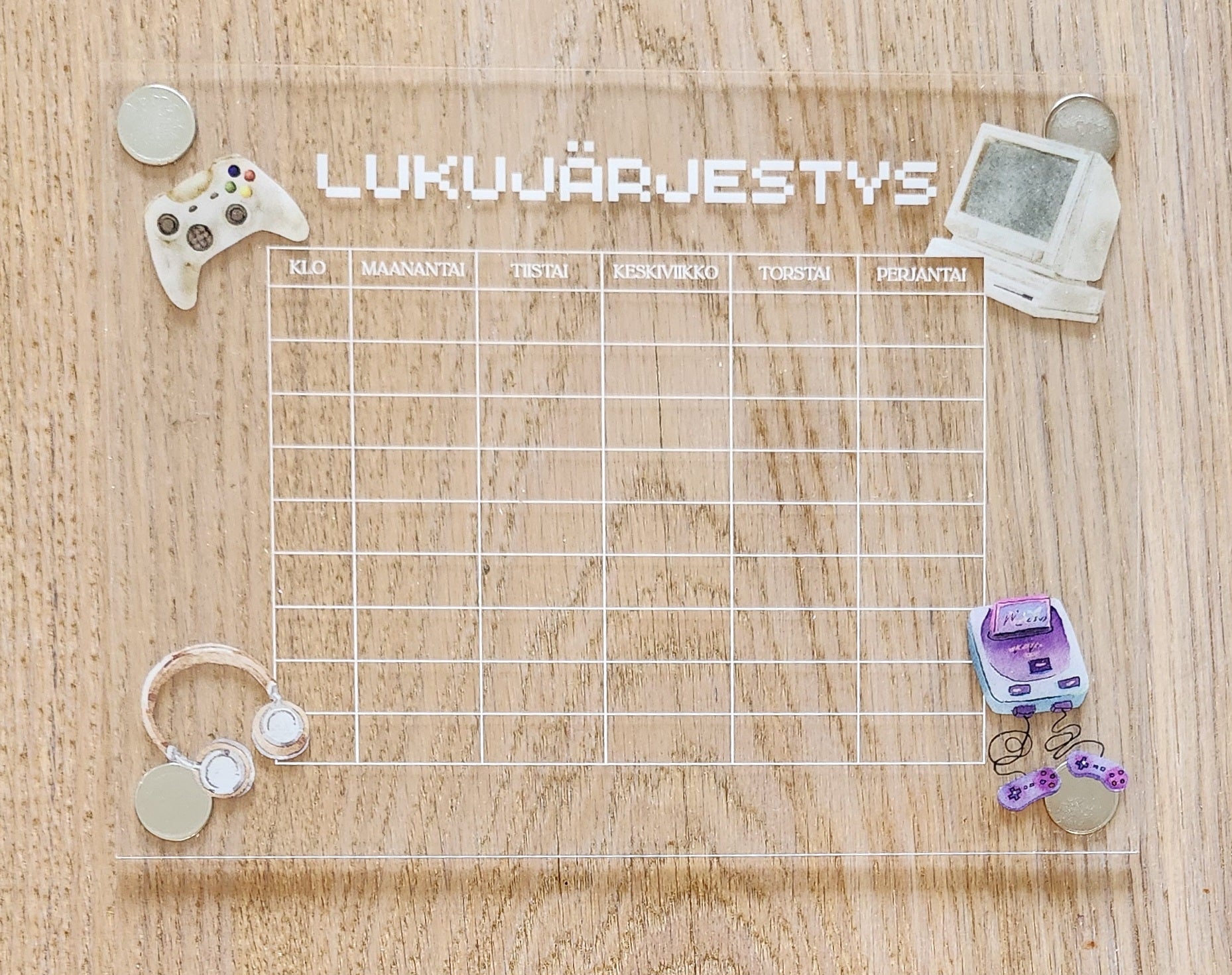 Lukujärjestys (tietokone) jääkaapin oveen