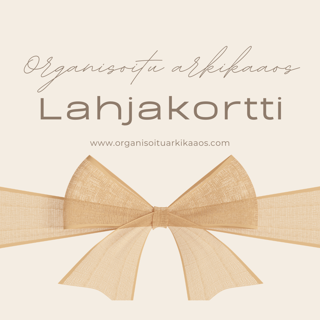 Organisoitu Arkikaaos -lahjakortti