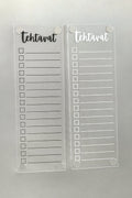 Tehtävät-lista jääkaapin oveen